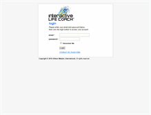 Tablet Screenshot of my.interactivelifecoach.com